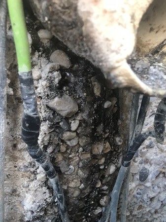 electrical wires inside the septic tank